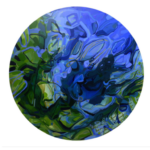 Living Breathing, oil on aluminum, Artwork: 48 x 48 in. 
