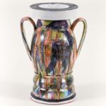 Amphora 6, 2023, ceramic, glaze, underglaze, Artwork: 13 1/2 x 9 1/2 x 9 1/2 in. 