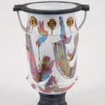 Amphora 1, 2023, ceramic, glaze, underglaze, Artwork: 22 x 12 x 12 in. 