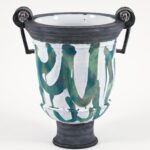 AMPHORA, ceramic, glaze, lustre, Artwork: 19 1/2 x 18 1/2 x 15 1/2 in. 