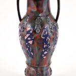 AMPHORA, ceramic, glaze, lustre, Artwork: 30 x 11 3/4 x 11 3/4 in. 