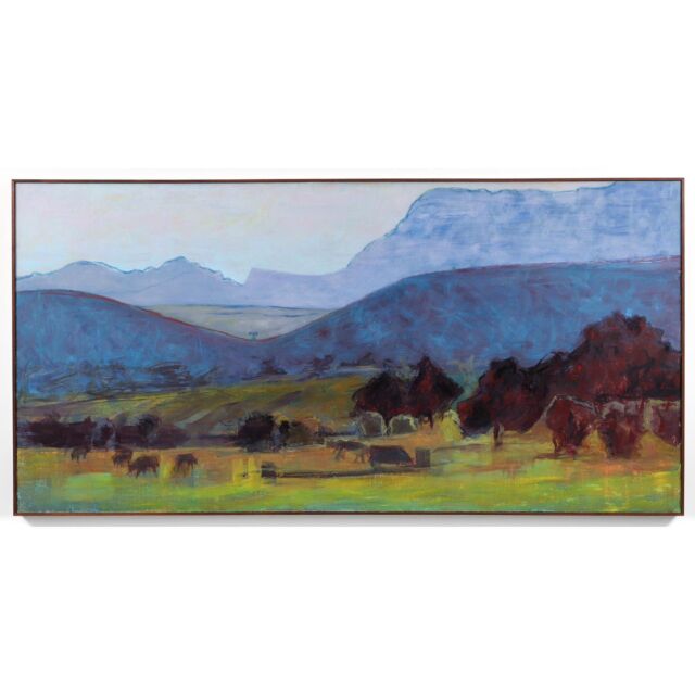 Large landscape painting on canvas by Julie Stunden (@juliestunden), framed for a client in an elegant walnut strip frame. 

Looking for framing expertise? Bring in your piece and we can help you find what you need! 
.
.
.
#JulieStunden #archivalframing #customframing #museumgrade #paintingoncanvas #walnut #stripframe #largescale #clientwork #artinvestment #pittsburghframers #pittsburghartgallery #conceptartgallery #conceptartgalleryframing #pittsburghframing #artcollecting