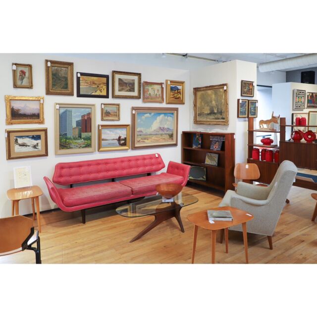 I spy… 

So many exciting lots in our 4/27 Auction preview 🤩 

Including a Nakashima walnut bookshelf, a Miró etching, a Ron Kent bowl, Knoll side tables, and a couple of transportive Southwestern landscapes. 

Stop by the gallery or browse our online catalog 🌟

You can register and bid now. 
.
.
.
#Modernsale #moderndesign #modernfurniture #modernart #moderndesignauction #sculpture #wallart #prints #paintings #modernchairs #lamps #buyunique #designer #elevateyourspace #pittsburghauctions
#pittsburghauctionhouse#conceptartgalleryauctions #fineart #makeyourselfathome #buyartyoulove #buydesignyoulove #Nakashima #Miro #etching #oilpaintings #southwestlandscape #landscapepainiting #RonKent #sidetables #woodfurniture