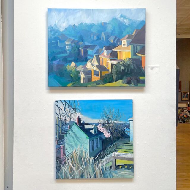 A couple of Josh Hoffman’s (@josh.hoffman.165) paintings hanging in our main gallery 🌟

“There is something special about the connection a painter develops with their surroundings when they are routinely practicing plein air painting. Through utilizing this process, I have learned to reflect not only my physical surroundings, but also my personal experiences, which often are expressed through my use of enhanced colors and bold brush strokes.” -Hoffman

His plein air Pittsburgh landscapes inspire us to observe our surroundings in a much more intentional and tender way. 

Find more of Hoffman’s work on our website or stop by the gallery to see some up close❣️ 
.
.
.
#artforall #artforyourwalls #buyartyoulove #pittsburghart #fineart #pittsburghfineartgallery #elevateyourspace #fyp #artinvestment #Pittsburghartists #pleinair #pleinairpittsburgh #oilpainting #observational #JoshHoffman #joshhoffmanartist