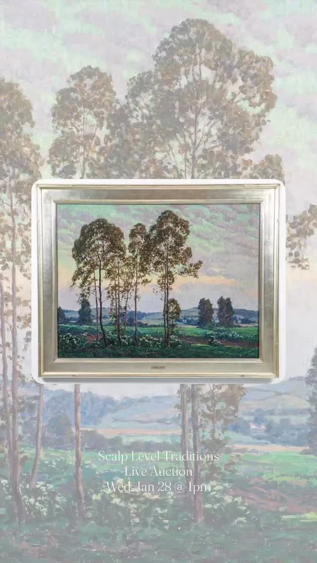 Scalp Level Traditions: Live Auction 

⏰ Wed, Jan 28 @ 1pm

The Scalp Level School refers to an informal artist group during the late 19th century, centered around the scenic area Scalp Level, near Johnstown, PA. The movement grew out of plein-air painting excursions led by George Hetzel. Scalp Level painters were focused on direct observation— capturing the light, atmosphere, and landscape of the western Pennsylvania wilderness. 

Photos of these paintings just could never do them justice… you have to see them in person to get this dream-like sense of the scene. 

Bid live online or in-person, register to bid at bid.conceptgallery.com today! 

**Bid with us directly and pay with cash or cash-equivalent to receive our 20% BP

#scalplevel #liveauction #painting #georgehetzel #westernpennsylvania