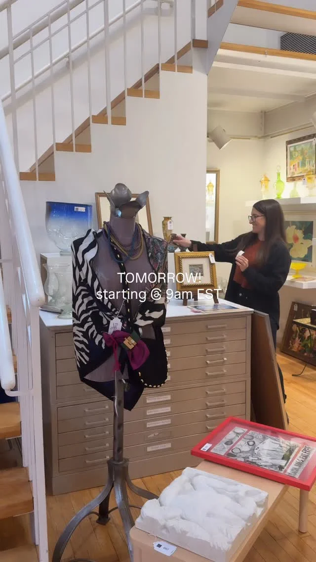 TOMORROW! 

Join us ONLINE tomorrow for our second auction of 2026. 

Beginning at 9am EST on bid.conceptgallery.com

#onlineauction